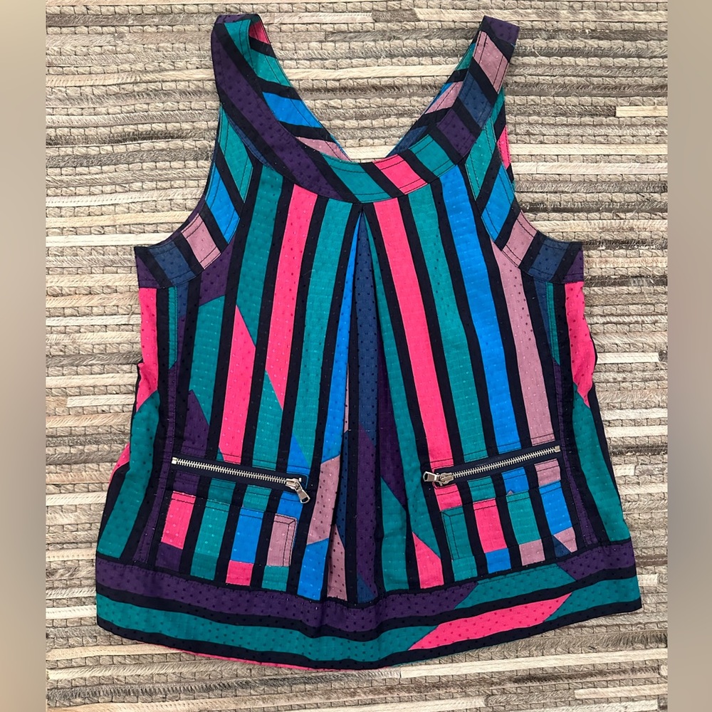 Marc by Marc Jacobs Spectrum Striped Sleeveless Top